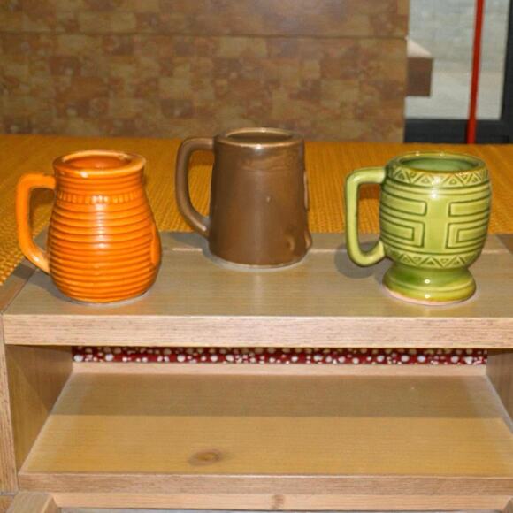 3 Shot Glass MINI TIKI MUGS Rare
1960s - 1970s Vintage Jiggers - Picture 2 of 3